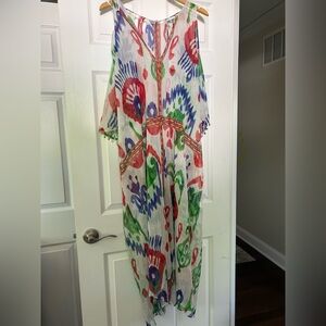 Zara Multicolor Floral Sheer Cover-Up